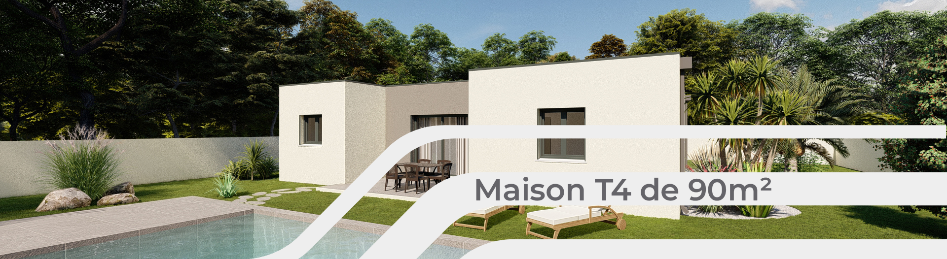 Modèle Neptune - Maison T4 de 90m²